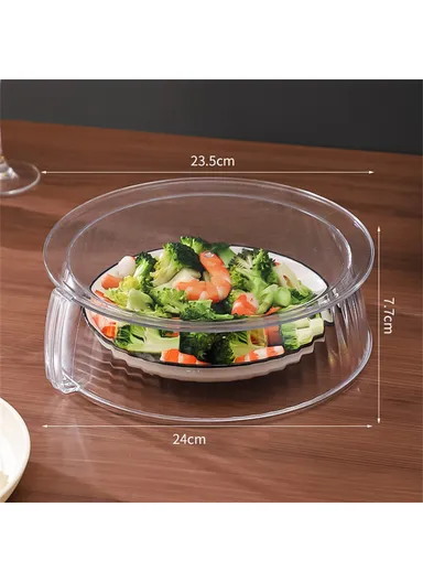 Microwave Food Heating Splashproof Cover Food Grade PC High Temperature Resistant Bowl Cover