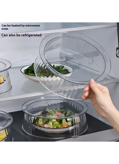 Microwave Food Heating Splashproof Cover Food Grade PC High Temperature Resistant Bowl Cover