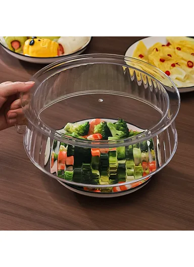 Microwave Food Heating Splashproof Cover Food Grade PC High Temperature Resistant Bowl Cover