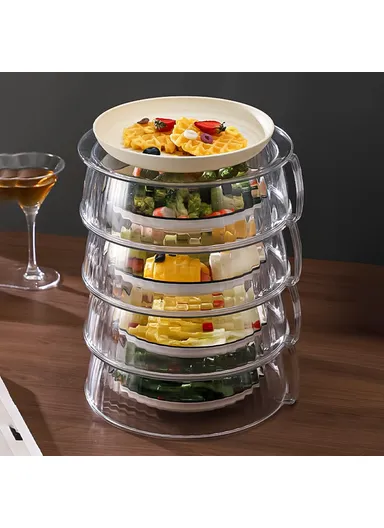 Microwave Food Heating Splashproof Cover Food Grade PC High Temperature Resistant Bowl Cover