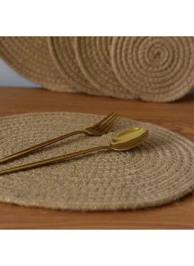 30CM Tabletop Protection Mat Water Cup Hot Coffee Mug Pad Round Woven Cotton Rope Coaster