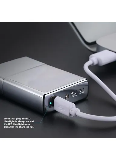 Electric Lighter 6 Arc Windproof USB Charging Flameless Igniter Smoking Candle Kitchen Accessories - Matte Black