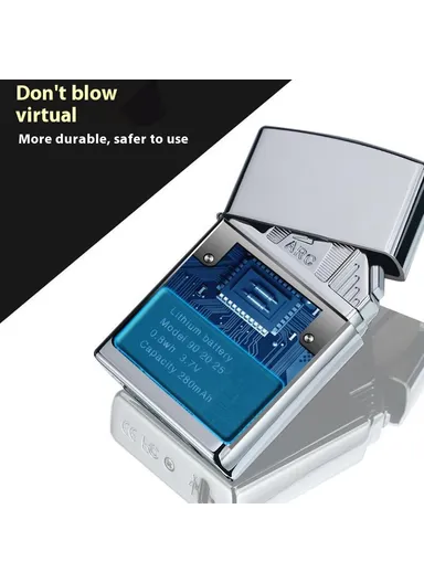 Electric Lighter 6 Arc Windproof USB Charging Flameless Igniter Smoking Candle Kitchen Accessories - Colorful