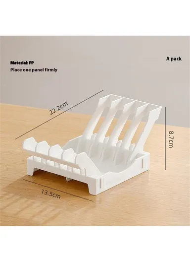 Kitchen Dish Drying Rack &amp; Plate Organizer, Countertop Drainer with Drawer &amp; Vertical Plate Divider Storage Holder