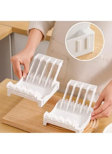 Kitchen Dish Drying Rack &amp; Plate Organizer, Countertop Drainer with Drawer &amp; Vertical Plate Divider Storage Holder