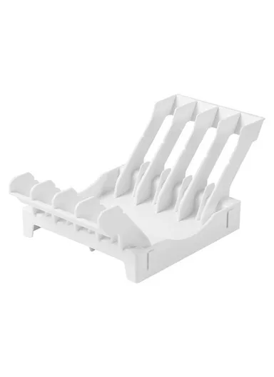 Kitchen Dish Drying Rack &amp; Plate Organizer, Countertop Drainer with Drawer &amp; Vertical Plate Divider Storage Holder