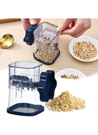 Nut Crusher Manual Peanut Paste Masher Dry Fruits Chocolate Chopper Kitchen Tool (Without FDA Certification) - Navy Blue