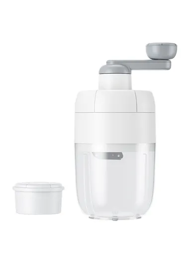 ABS Manual Ice Shaver Machine Portable Hand Crank Ice Crusher Snow Cone Maker (BPA Free, No FDA)