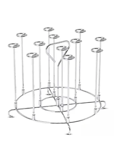 304 Stainless Steel Oven Rack Air Fryer Accessory Vertical Grill Microwave Barbecue Skewer Stand (No FDA)