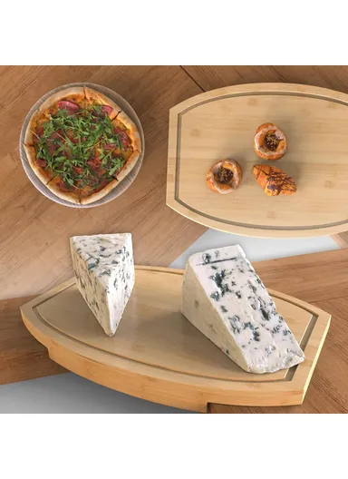 Corner Cutting Board for Kitchen Countertop Space Saving Bamboo Wood Corner Chopping Block (BPA Free, No FDA)