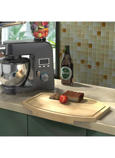 Corner Cutting Board for Kitchen Countertop Space Saving Bamboo Wood Corner Chopping Block (BPA Free, No FDA)