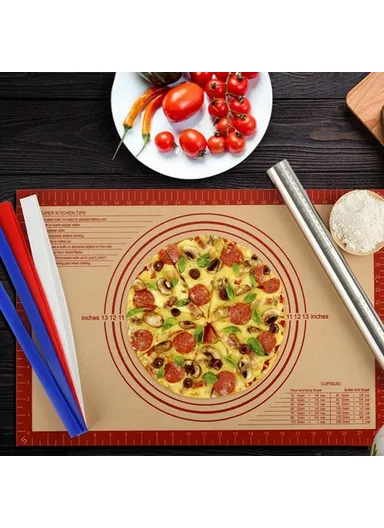 6Pcs / Set 2 / 4 / 6mm Silicone Measuring Dough Thickness Strips Rolling Pin Spacers Sticks for Baking ( BPA Free, No FDA )