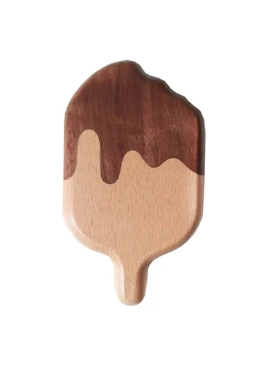 Wooden Ice Cream Shaped Bottle Opener Refrigerator Magnet Creative Beer Cap Lifter For Home Decor