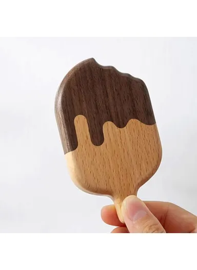 Wooden Ice Cream Shaped Bottle Opener Refrigerator Magnet Creative Beer Cap Lifter For Home Decor