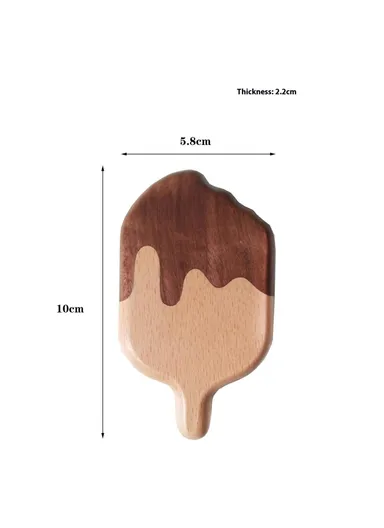 Wooden Ice Cream Shaped Bottle Opener Refrigerator Magnet Creative Beer Cap Lifter For Home Decor