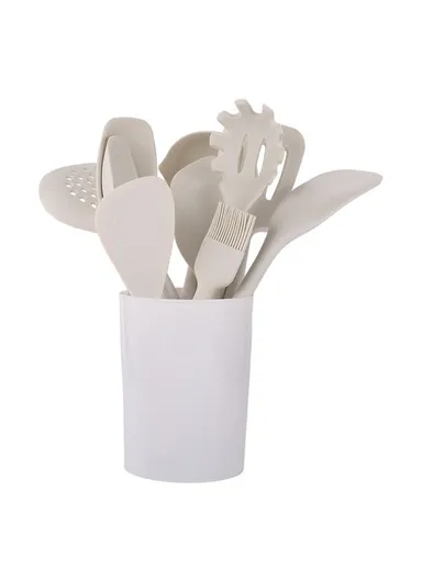 13Pcs / Set Silicone Cooking Utensils Spatula Brush Cutlery Kit Kitchen Cookware (BPA-Free, No FDA)