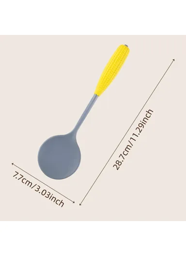 Creative Children Cookware Spatula Fork Spoon Kitchen Utensils (BPA Free, No FDA) - Corn Spoon