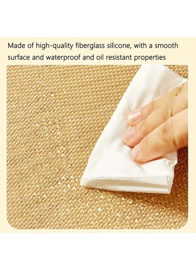 60 x 40cm Silicone Baking Mat with Small Buttons Non Stick Heat Resistant Pastry Mat (BPA Free, No FDA) - Red