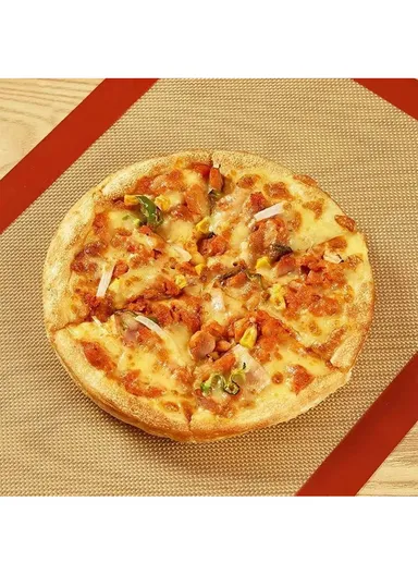 42 x 29.5cm Silicone Baking Mat with Small Buttons Non Stick Heat Resistant Pastry Mat (BPA Free, No FDA) - Red