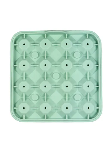 16 Cavity Diamond Shape Ice Cube Tray Silicone Ice Maker Mold Kitchen Gadget (BPA Free, FDA / LFGB Certified) - Green