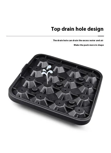 16 Cavity Diamond Shape Ice Cube Tray Silicone Ice Maker Mold Kitchen Gadget (BPA Free, FDA / LFGB Certified) - Pink