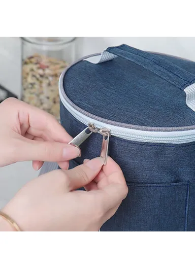 Large Capacity Insulated Lunch Box Reusable Lunch Tote Bag for Work Picnic, School, or Travel, Size: L- Wine Red