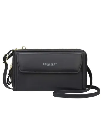 Women's Crossbody Bag Large Capacity Purse Shoulder Bag for Daily Use  N0109 - Black