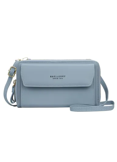 Women's Crossbody Bag Large Capacity Purse Shoulder Bag for Daily Use N0109 - Blue