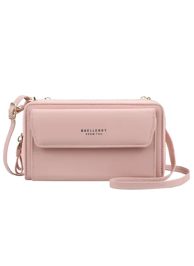 Women's Crossbody Bag Large Capacity Purse Shoulder Bag for Daily Use  N0109 - Light Pink