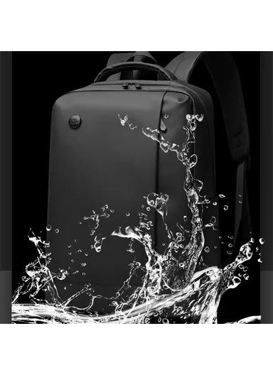 Men Laptop Backpack Large Capacity Nylon Waterproof Business Daypack for Daily Travel 1316 - Dark Blue