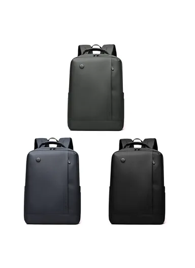 Men Laptop Backpack Large Capacity Nylon Waterproof Business Daypack for Daily Travel 1316 - Dark Blue