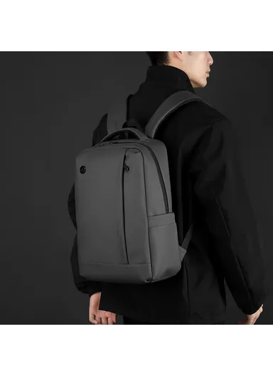 Men Laptop Backpack Large Capacity Nylon Waterproof Business Daypack for Daily Travel 1316 - Dark Blue