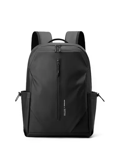 16 Inch Laptop Backpack Men Business Travel Casual Nylon Daypack Commuter Bag 3418 - Black