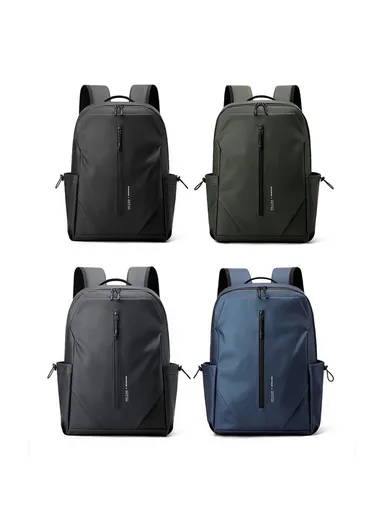 16 Inch Laptop Backpack Men Business Travel Casual Nylon Daypack Commuter Bag 3418 - Dark Blue