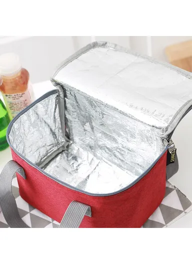 Children's Insulated Lunch Box Tote Food Storage Pouch Picnic Handbag CB206 - Grey