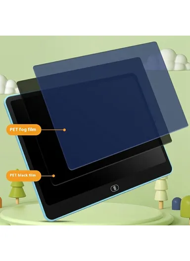 13-inch Horizontal LCD Handwriting Board Kids Color Drawing Writing Graffiti Memo Pad H13 - Black