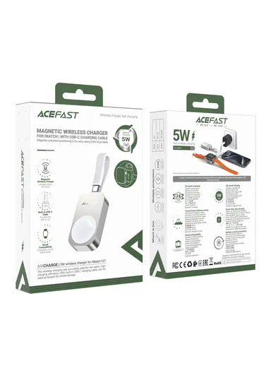 Wireless Charger for iWatch 5W Magnetic Charging Pad Included with Type-C Cable E21 