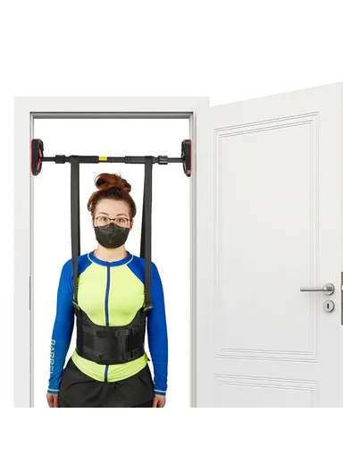 Back Stretcher Lumbar Traction Device Hanging Spinal Decompression Harness Spine Reset Belt MK-123 - S