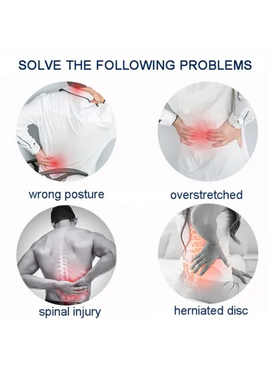 Back Stretcher Lumbar Traction Device Hanging Spinal Decompression Harness Spine Reset Belt MK-123 - S