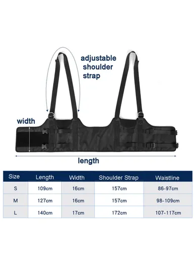 Back Stretcher Lumbar Traction Device Hanging Spinal Decompression Harness Spine Reset Belt MK-123 - S