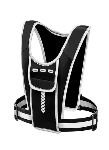 Outdoor Sports Chest Bag Tactical Chest Bag Reflective Vest Workout Gear for Running Hiking Cycling