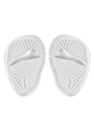 Breathable High Heels Forefoot Pads Anti-Slip Pain Relief Half Insoles Inserts - Transparent 