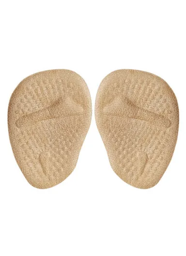 Breathable High Heels Forefoot Pads Anti-Slip Pain Relief Half Insoles Inserts - Beige