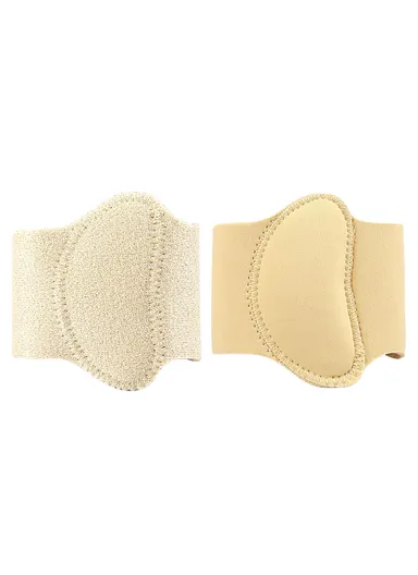 1 Pair Arch Support Insoles Orthopedic Foot Cushion Plantar Fasciitis Relief Adjustable Wrap - Skin Color