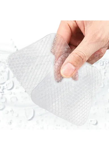 1 Pair Non-Slip Honeycomb Texture Transparent Arch Support Insoles for High Arches / Flat Feet 032 