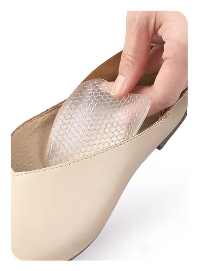 1 Pair Honeycomb Arch Support Insoles Orthopedic Cushion For Flat Feet &amp; High Arches One Size - Apricot