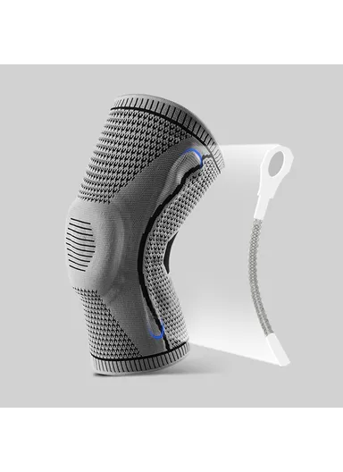 Knee Brace Knee Compression Sleeve Support for Men and Women Compression Breathable Knee Pads AB066 - Black/L