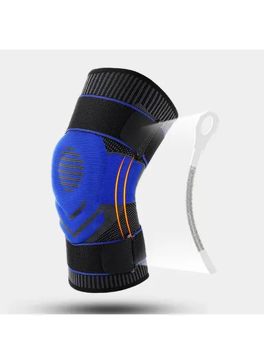 Athletics Knee Compression Sleeve Keep Warm Knee Support Knee Brace for Pain Relief, Fitness, Weightlifting, Hiking, Sports ABO06 - Black &amp; Grey/XL