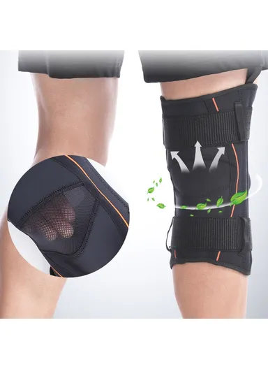 Knee Brace for Women and Men Knee Pain Reliever Patellar Knee Support with Side Stabilizers for Meniscus Tear Arthritis HX-7902 - L