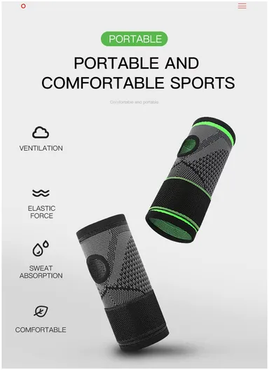 KYNCILOR AB034 Wrist Sleeve for Carpal Tunnel Pain Relief Sweat-Absorbing Wrist Support - Black/1Pc/L